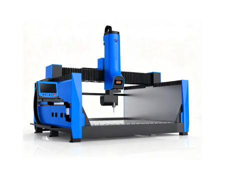 5 Axis CNC Stone Carving Machine Sculpting a Stone Handbag Artwork