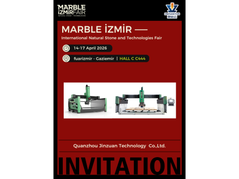 Quanzhou Jinzuan Technology to Showcase Advanced Stone Machinery at Marble Izmir 2026
