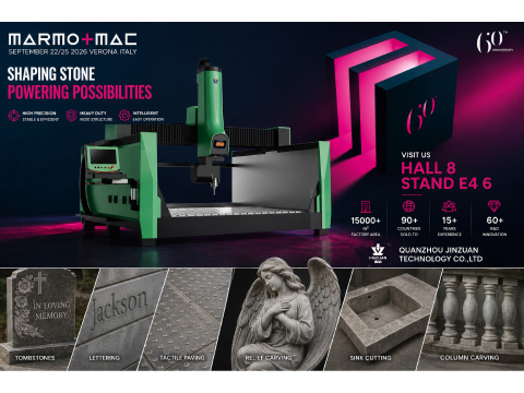 JINZUAN Machinery to Showcase Stone CNC Solutions at Marmomac 2026 in Verona
